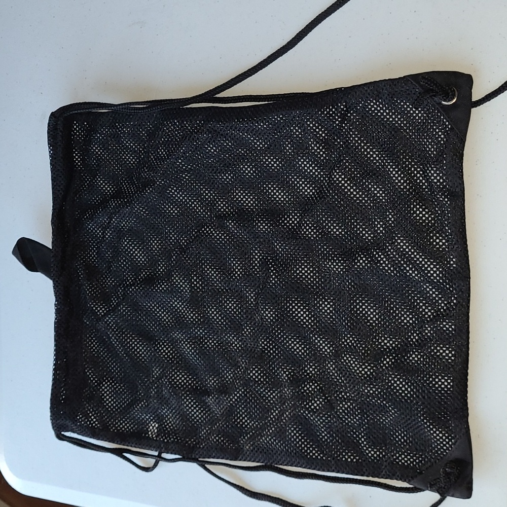 SALE - 2/$7 Black Mesh Drawstring Bag